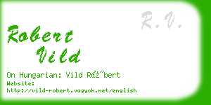 robert vild business card